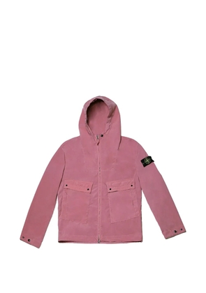 Stone Island hooded flap-pocket jacket - Pink