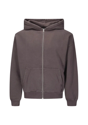 colorful standard oversized zip-up hoodie - Brown