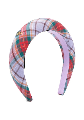 Vivienne Westwood Rtw Tartan hair accessory - Purple