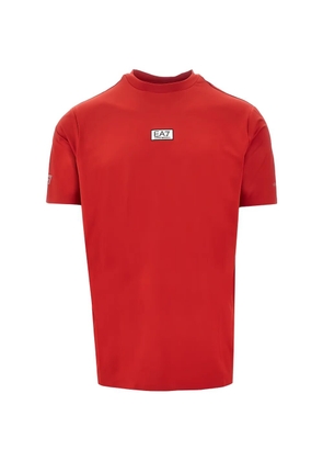 Ea7 Emporio Armani logo-detail T-shirt - Red