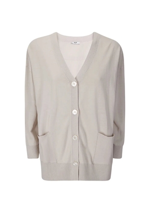 M.S.M Milano V-neck buttoned cardigan - Neutrals
