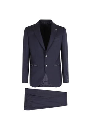 LUIGI BIANCHI MANTOVA notched lapels suit - Blue