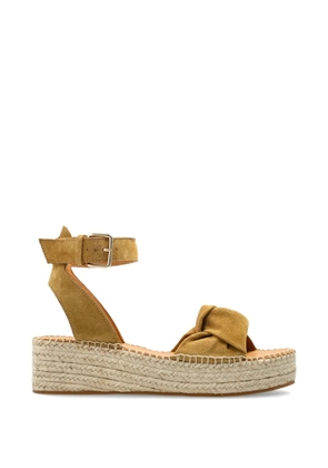 Odissì knot ankle strap sneakers - Yellow