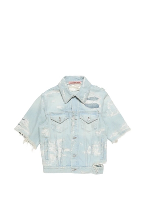 Acne Studios distressed denim jacket - Blue