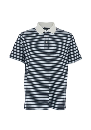 A.P.C. striped polo shirt - Blue