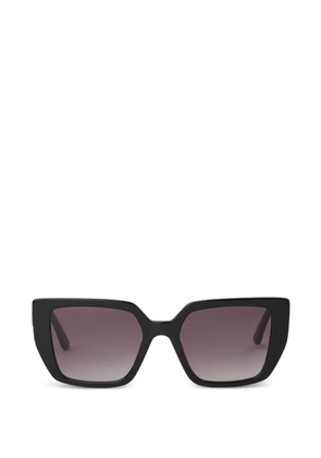 Karl Lagerfeld Glam Autograph logo square-frame sunglasses - Black