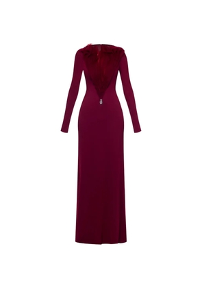 CHATS BY C.DAM Zerina sheer-detail maxi dress - Red