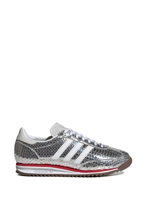 adidas three-stripe reptile-effect sneakers - Silver