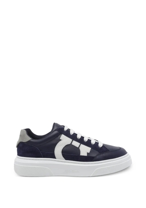 Ferragamo Gancini round-toe sneakers - Blue