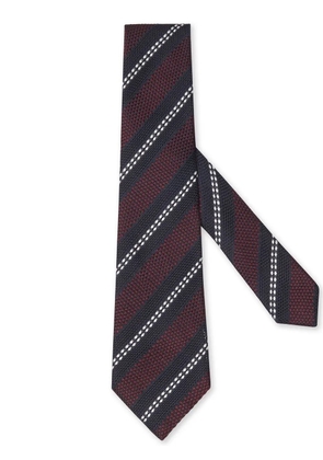 Zegna silk jacquard tie - Red