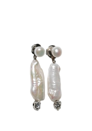 Simone Rocha pearl crystal earrings - Silver