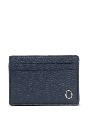 Orciani logo-detail leather cardholder - Blue