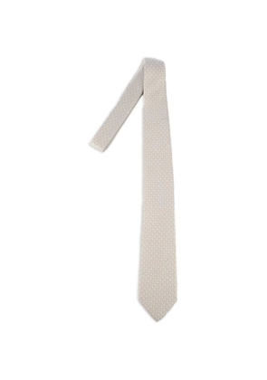 Corneliani geometric-pattern tie - Neutrals