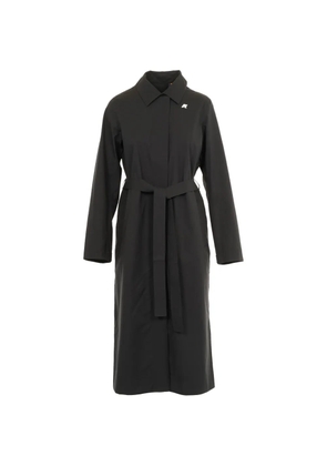 K-Way Barbra belted coat - Black