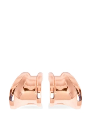 Max Mara asymmetric clip-on earrings - Pink