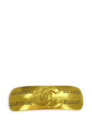 CHANEL Pre-Owned 1999 CC hair clip - Gold