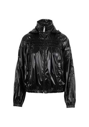 Laminar black hooded jacket