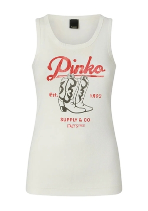 PINKO print tank top - Neutrals