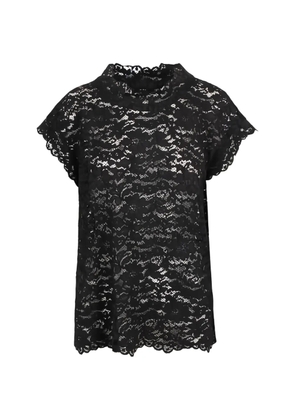 Gianluca Capannolo lace scalloped top - Black