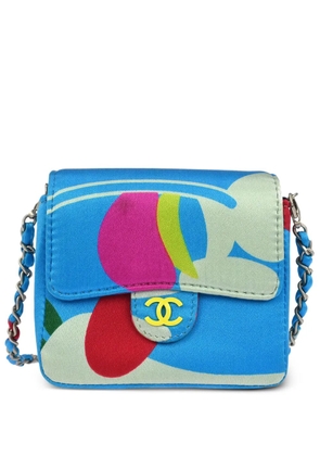 CHANEL Pre-Owned 2000 flap shoulder bag - Blue