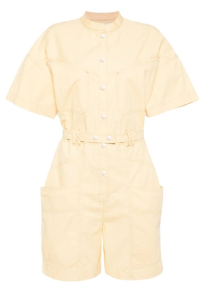 MARANT ÉTOILE Kiara cotton playsuit - Yellow