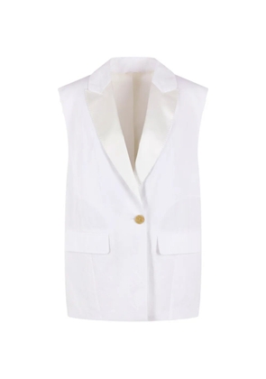 Brunello Cucinelli single-breasted gilet - White