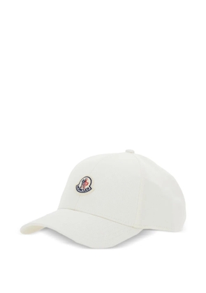 Moncler logo-patch baseball cap - White