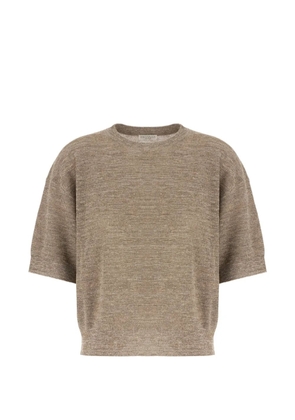 Brunello Cucinelli short-sleeve knitwear - Neutrals