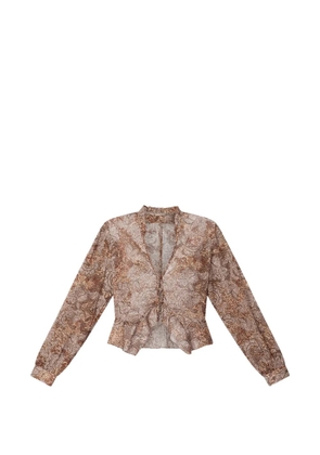 ISABEL MARANT Celeny floral-pattern blouse - Neutrals