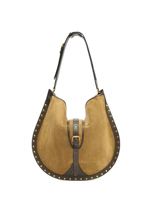 ISABEL MARANT Oskan Hobo studs-detail fringed shoulder bag - Neutrals