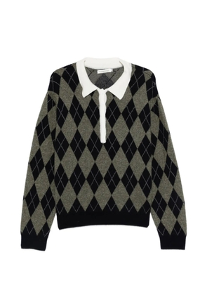 VIKTORIA CHAN Araki checked polo shirt - Green