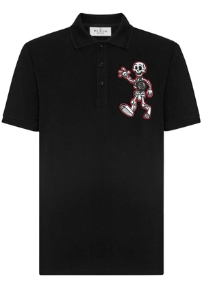 Philipp Plein Skully Gang cotton polo shirt - Black