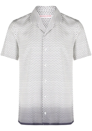 Orlebar Brown floral-print short-sleeve shirt - White