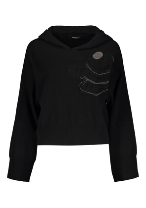 Fabiana Filippi embroidered hoodie - Black