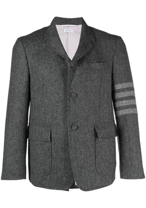 Thom Browne stripe-detail single-breasted blazer - Grey