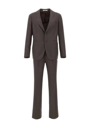Tagliatore peak lapel two-piece suit - Brown