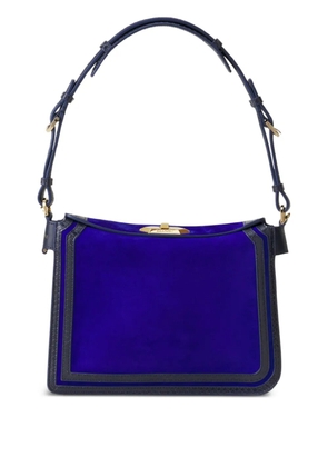 Lanvin turnlock goat skin shoulder bag - Blue