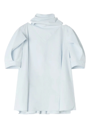 Lanvin tie-detail gathered blouse - Blue