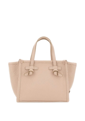 MARCELLA CLUB Miss Marcella grained-leather tote bag - Neutrals
