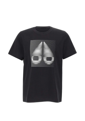 Moose Knuckles logo print short-sleeve T-shirt - Black