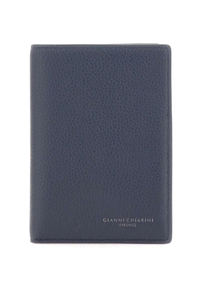 GIANNI CHIARINI leather passport holder - Blue
