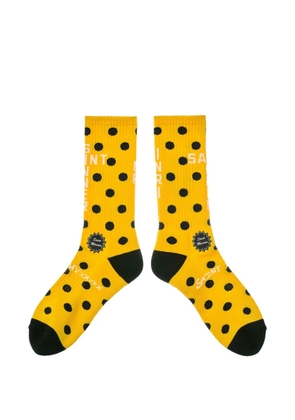SAINT MXXXXXX polka-dot socks - Yellow
