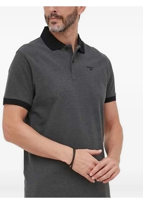 Barbour contrast-collar polo shirt - Black