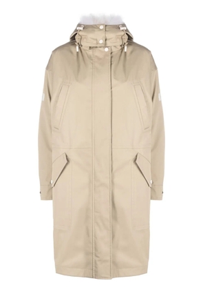 Yves Salomon hooded midi parka - Neutrals