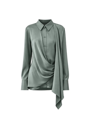 VAILLANT STUDIO draped shirt - Green