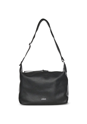 LOEWE Cubi logo-strap messenger bag - Black