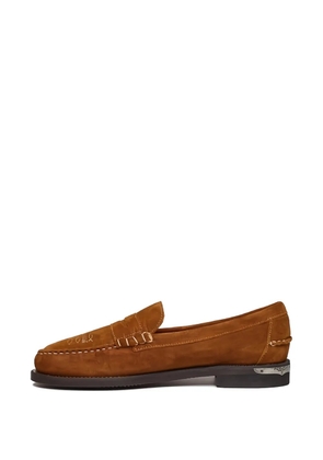 Sebago Dan Dallas embroidered penny loafers - Brown