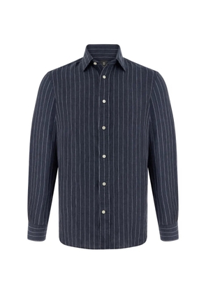 Boggi Milano pinstriped shirt - Blue