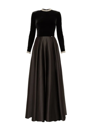 NISSA crystal-embellished maxi dress - Black