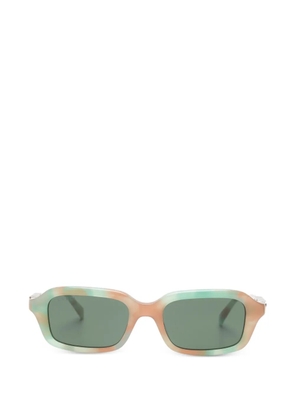 Gucci Eyewear logo-lettering sunglasses - Green